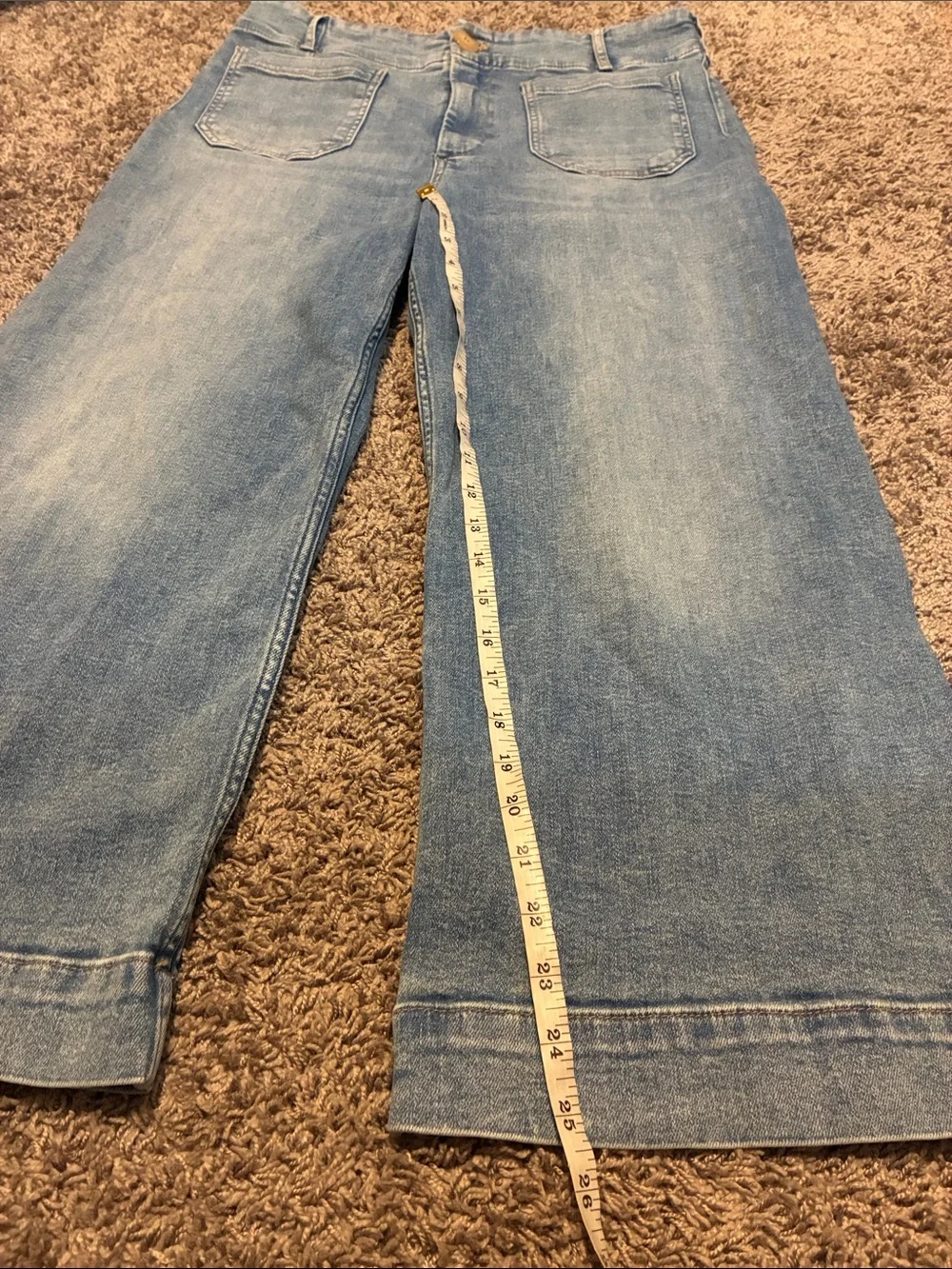 Maeve Colette High-Rise Wide-Leg Cropped Jeans 31